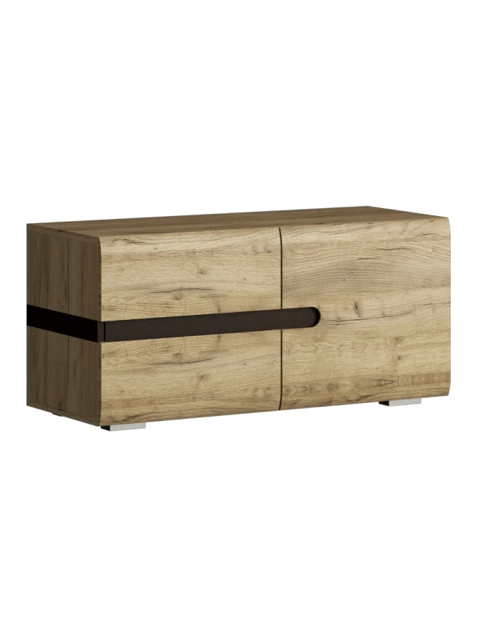 Тумба для обуви Ультра Коллекция Вешалки Серый Крафт/Дуб Приморский