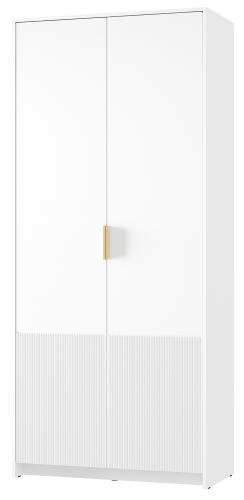 Шкаф 2-х створчатый "Пандора" ШК-04 (Белый/жемчужно-белый (MF31))