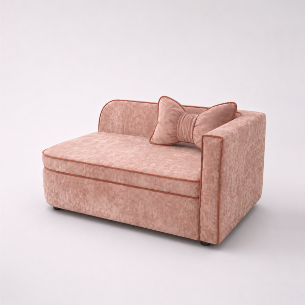 Диван прямой Аби Велюр Круз 61 (Cruz Blush)