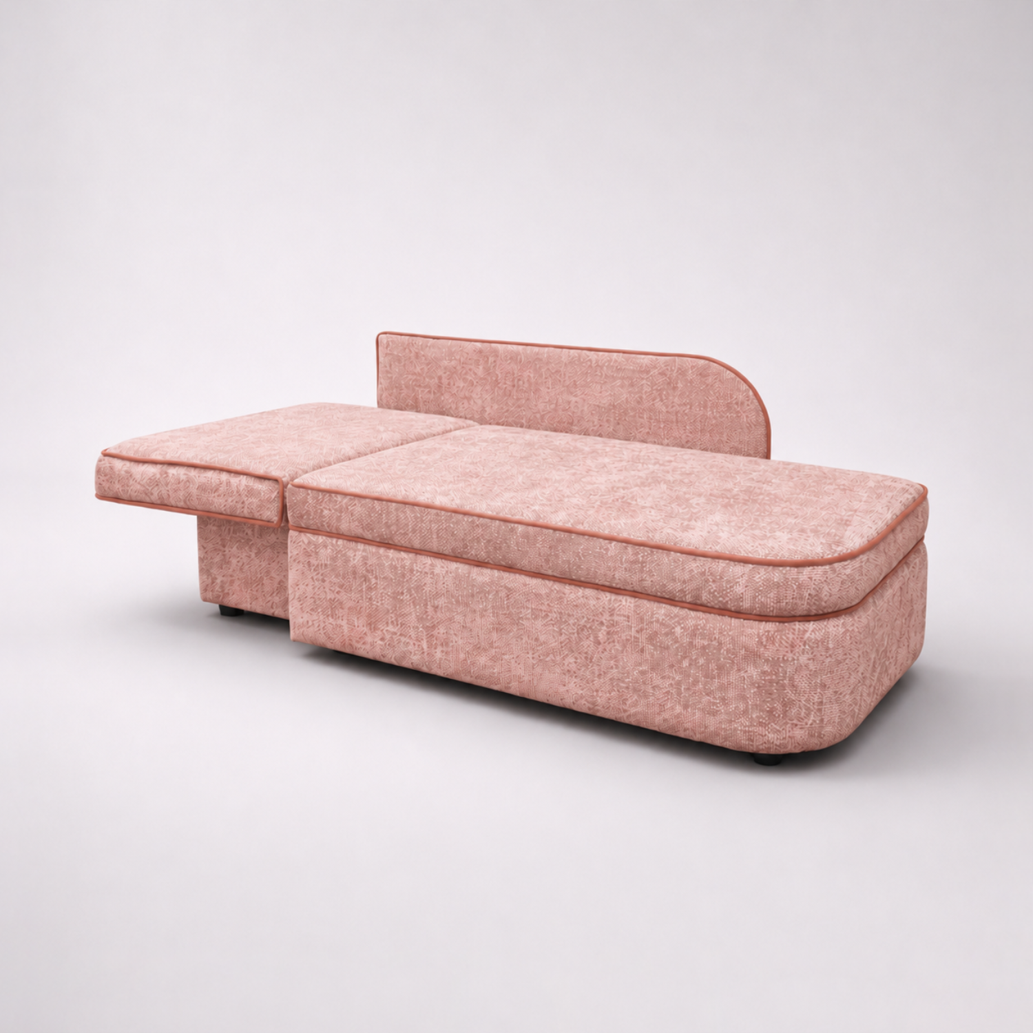 Диван прямой Аби Велюр Круз 61 (Cruz Blush)