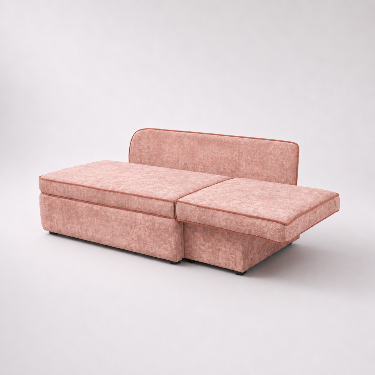 Диван прямой Аби Велюр Круз 61 (Cruz Blush)